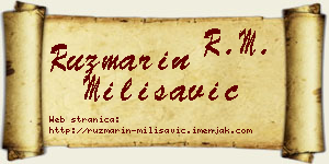 Ruzmarin Milisavić vizit kartica